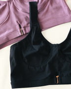 black bra top