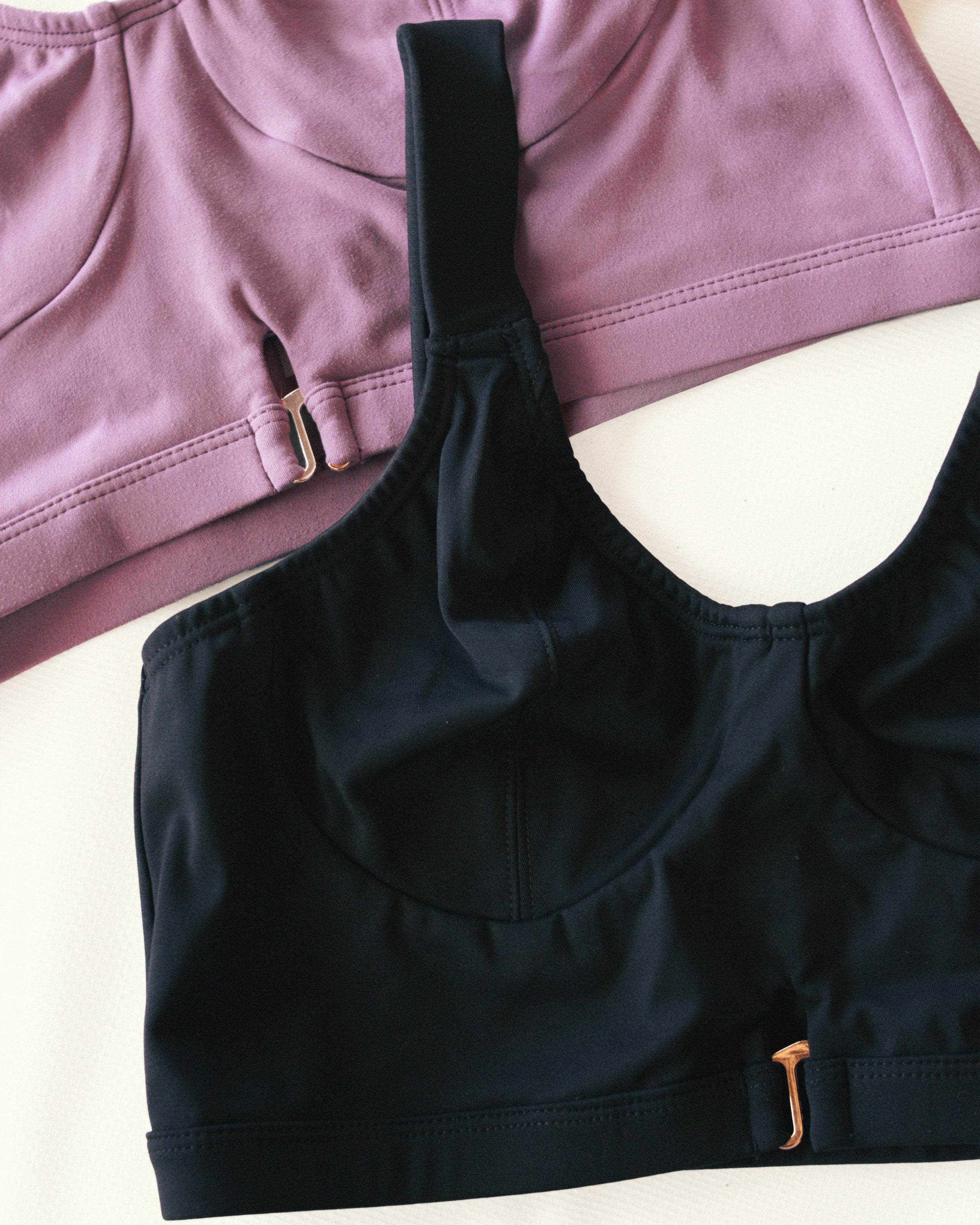 black bra top