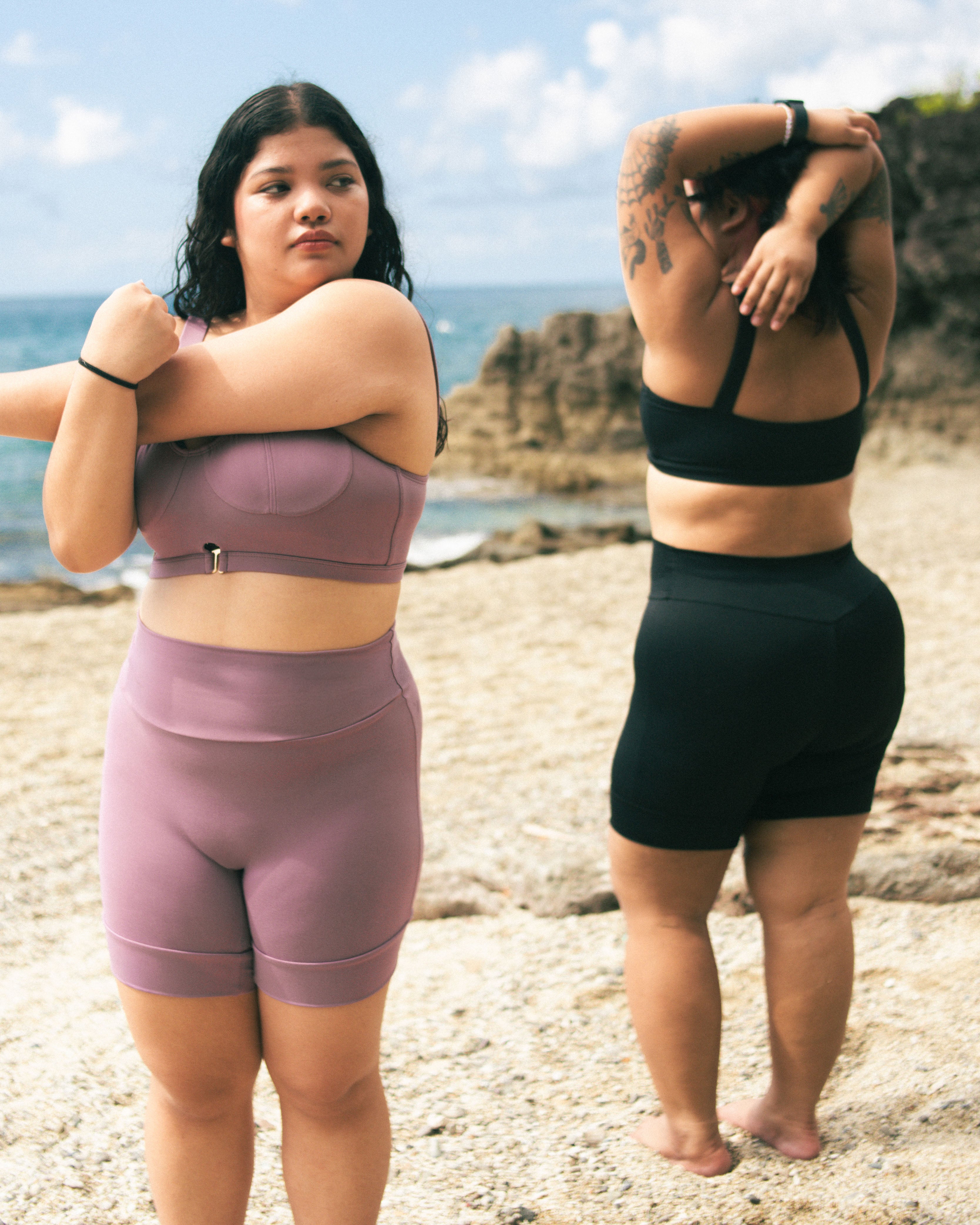 black biker shorts