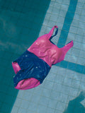 berry boxy maillot